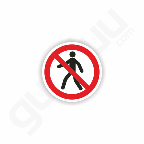 Für Fußgänger verboten (P004)