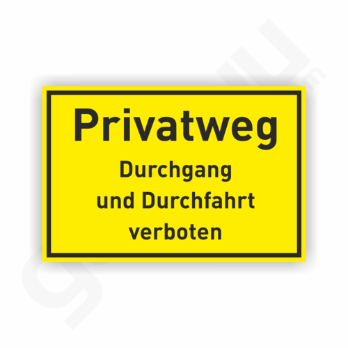 Privatweg Durchgang und Durchfahrt verboten