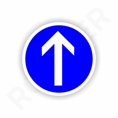 Straßenverkehr Nr. 209-30 / Vorgeschriebene Fahrtrichtung geradeaus