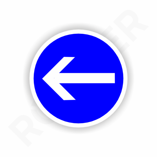 Straßenverkehr Nr. 211-10 / Vorgeschriebene Fahrtrichtung hier links