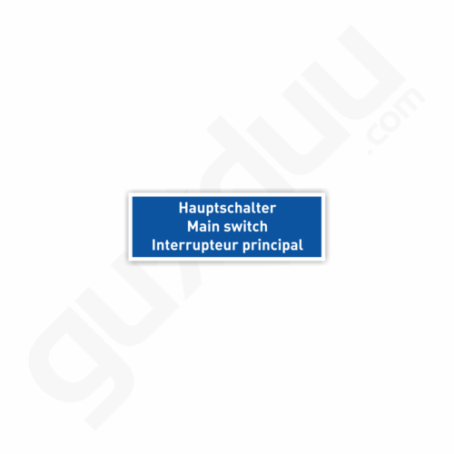 Hauptschalter - Main switch - Interrupteur principal
