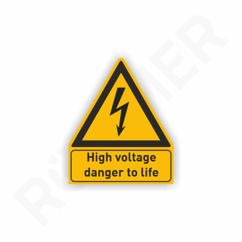 High voltage danger to life