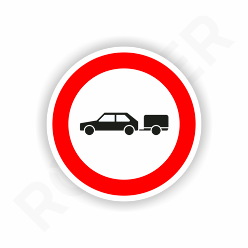 Straßenverkehr Nr. 257-56 / Verbot für Personenkraftwagen mit Anhänger